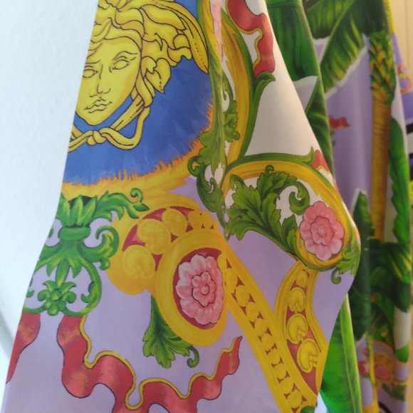 Versace Silk Dress with Belt - Picture 2 of 14